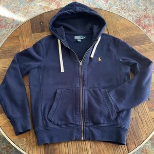 RL polo zip up sweatshirt